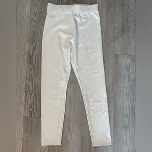 White Leather Leggings